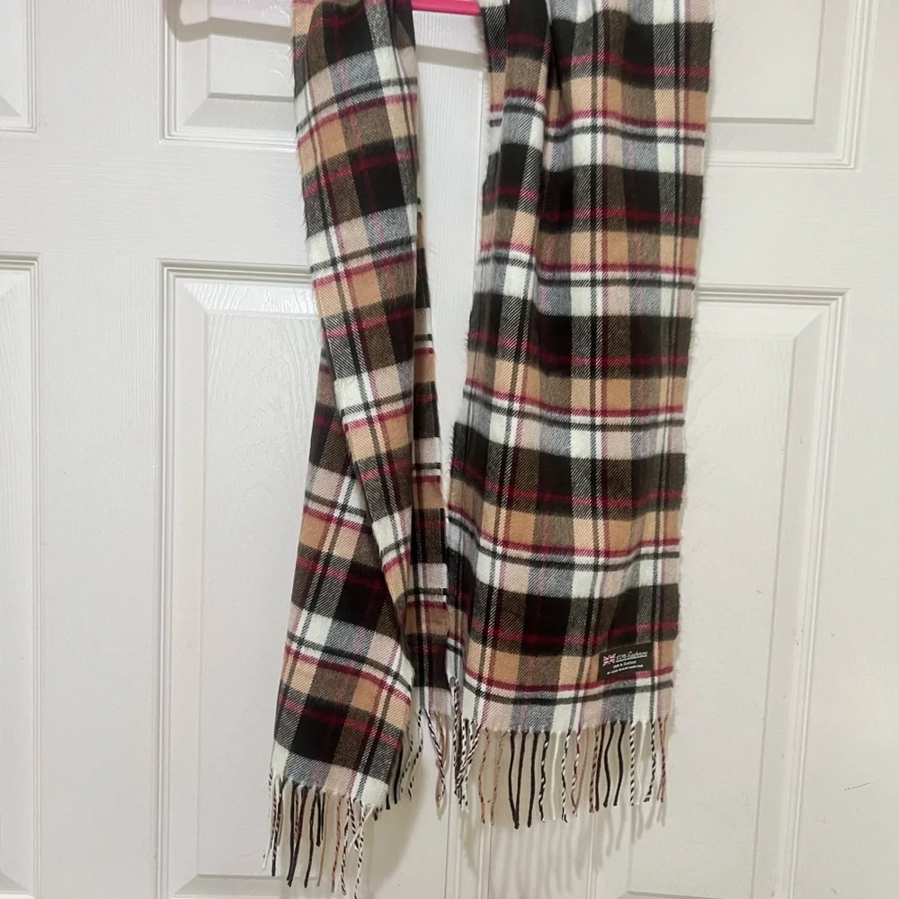 Scottish 100% cashmere multicolored tartan plaid men’s scarf classic gentleman